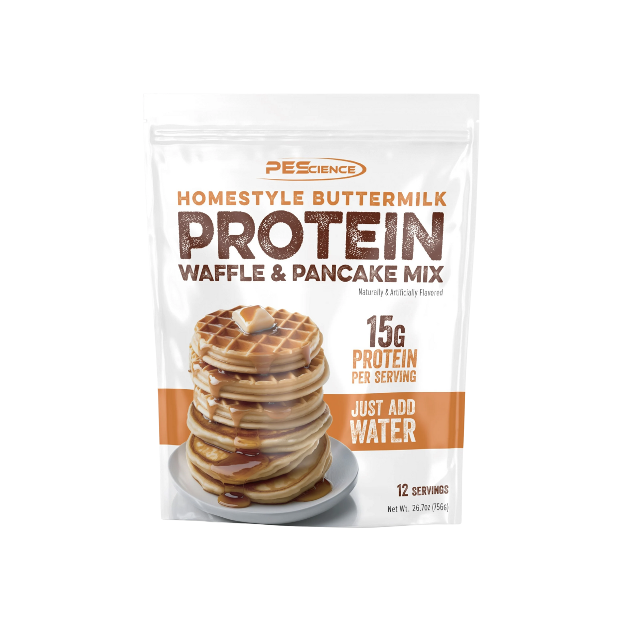 Pescience Mix de Proteína para panquques y waffles, 12 porciones