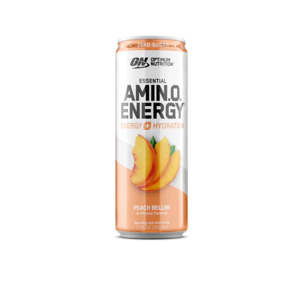 Optimum Nutrition Amino Energy Peach Bellini Lata 12 oz