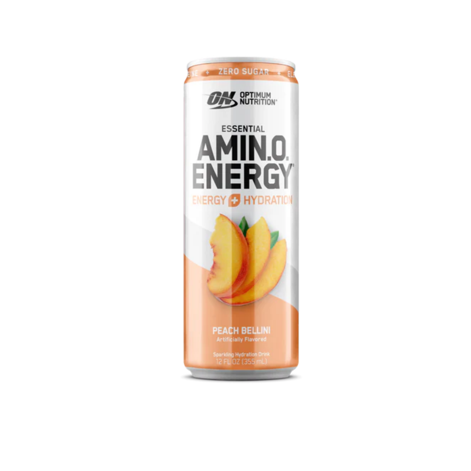 Optimum Nutrition Amino Energy Peach Bellini Lata 12 oz