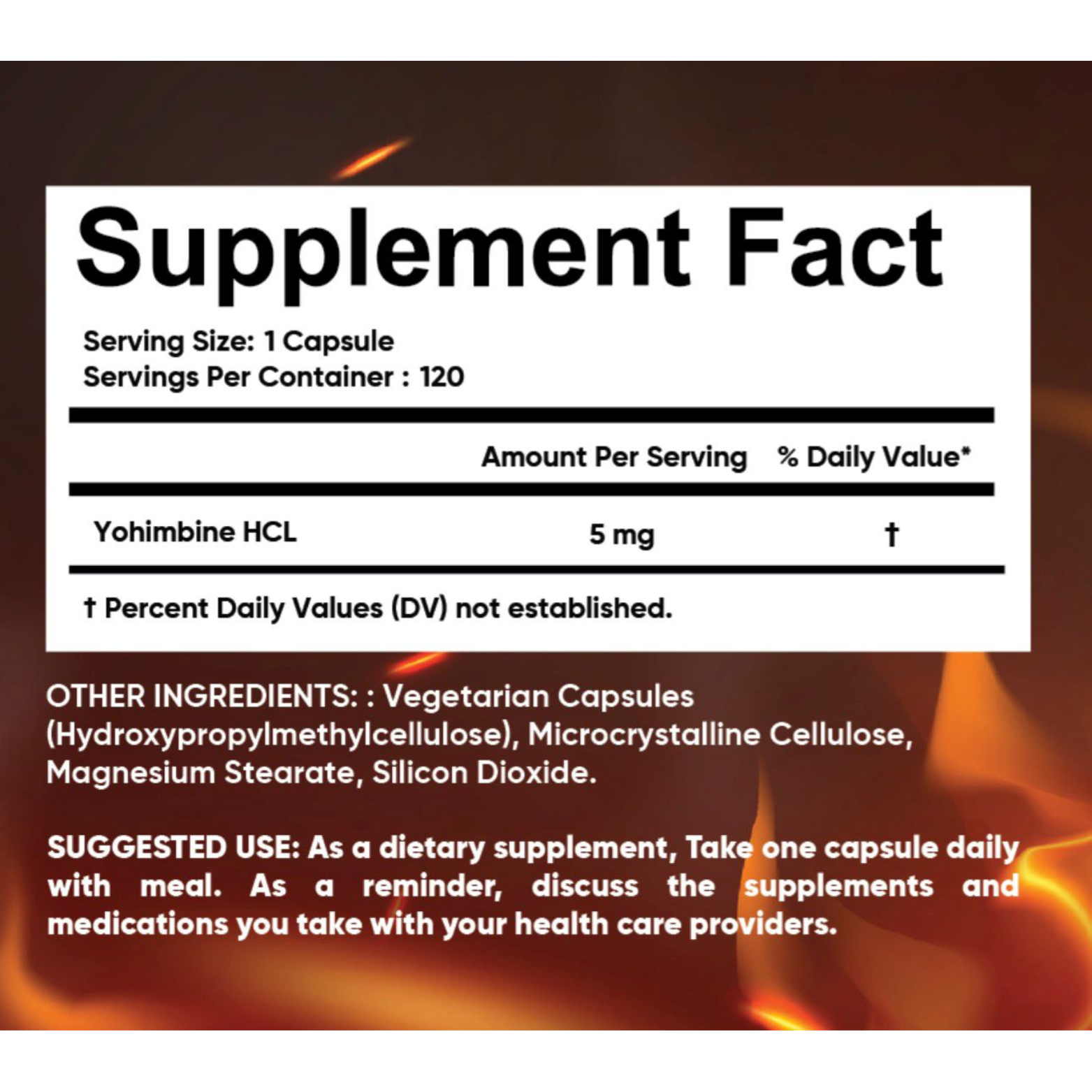 Bay Fitness Yohimbina, 120 Porciones