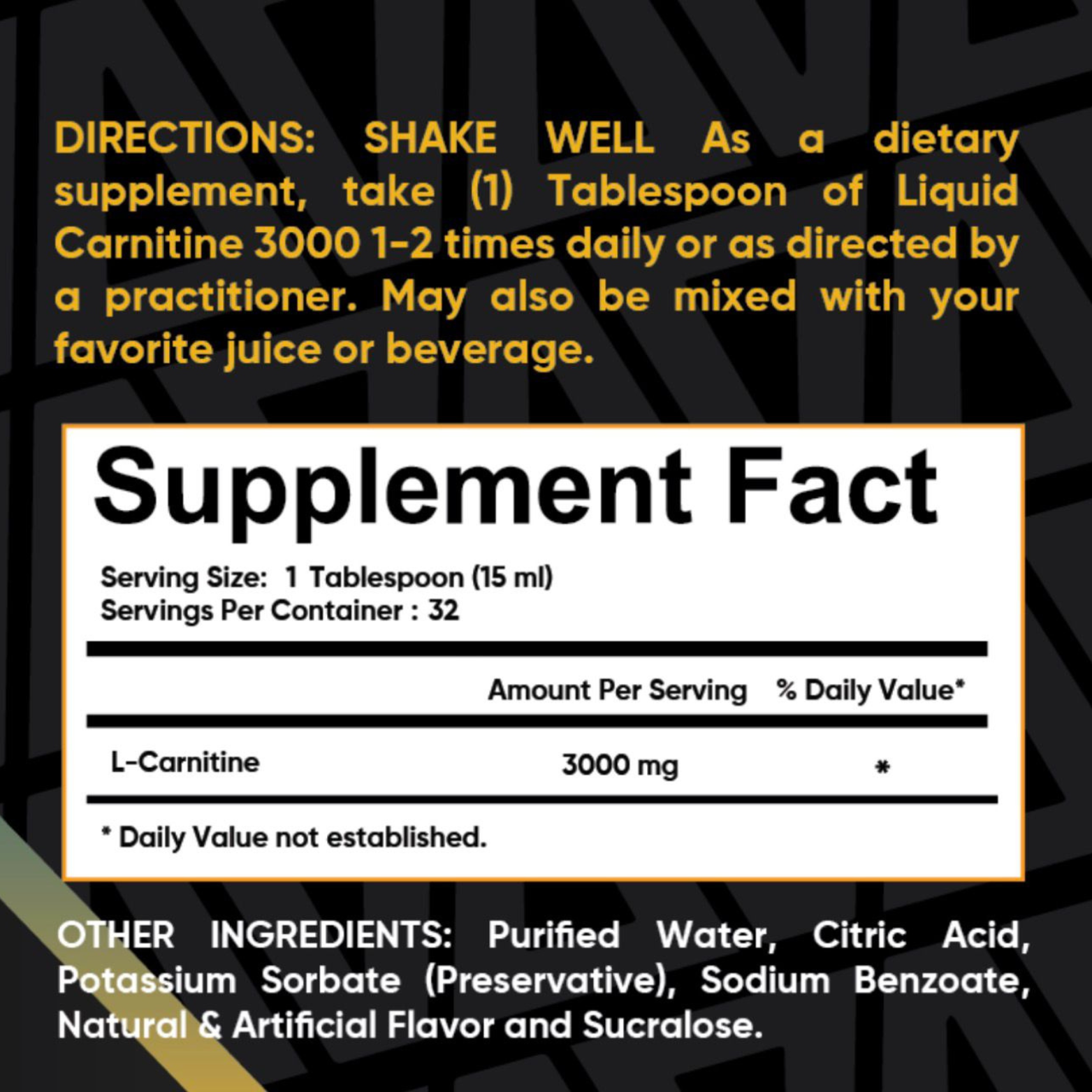 Bay Fitness L-Carnitina Orange Pineapple, 32 Porciones