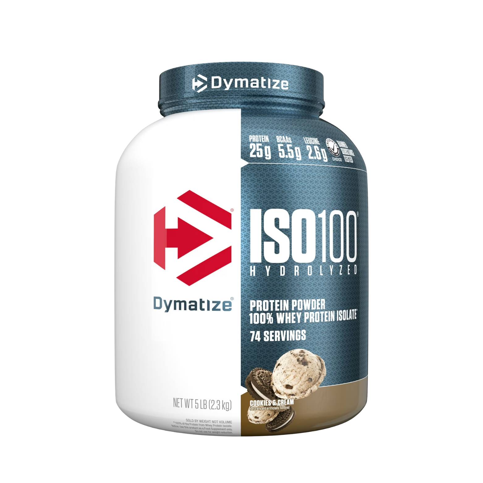 Proteína Dymartize Iso100 Cookies and Cream, 74 Porciones