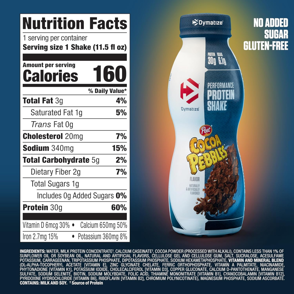 Protein Shake Dymatize Cocoa Pebbles 11.5 oz