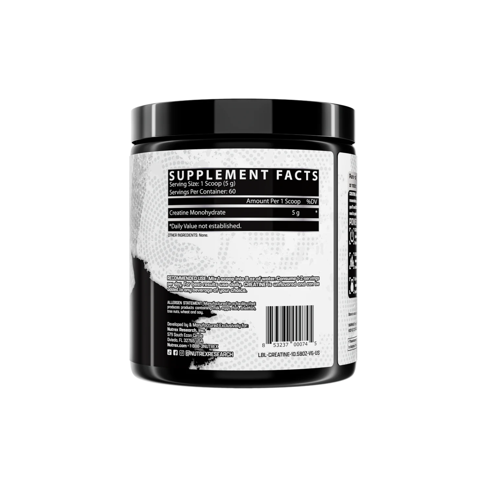 Nutrex Creatina Monohidratada, 60 Porciones