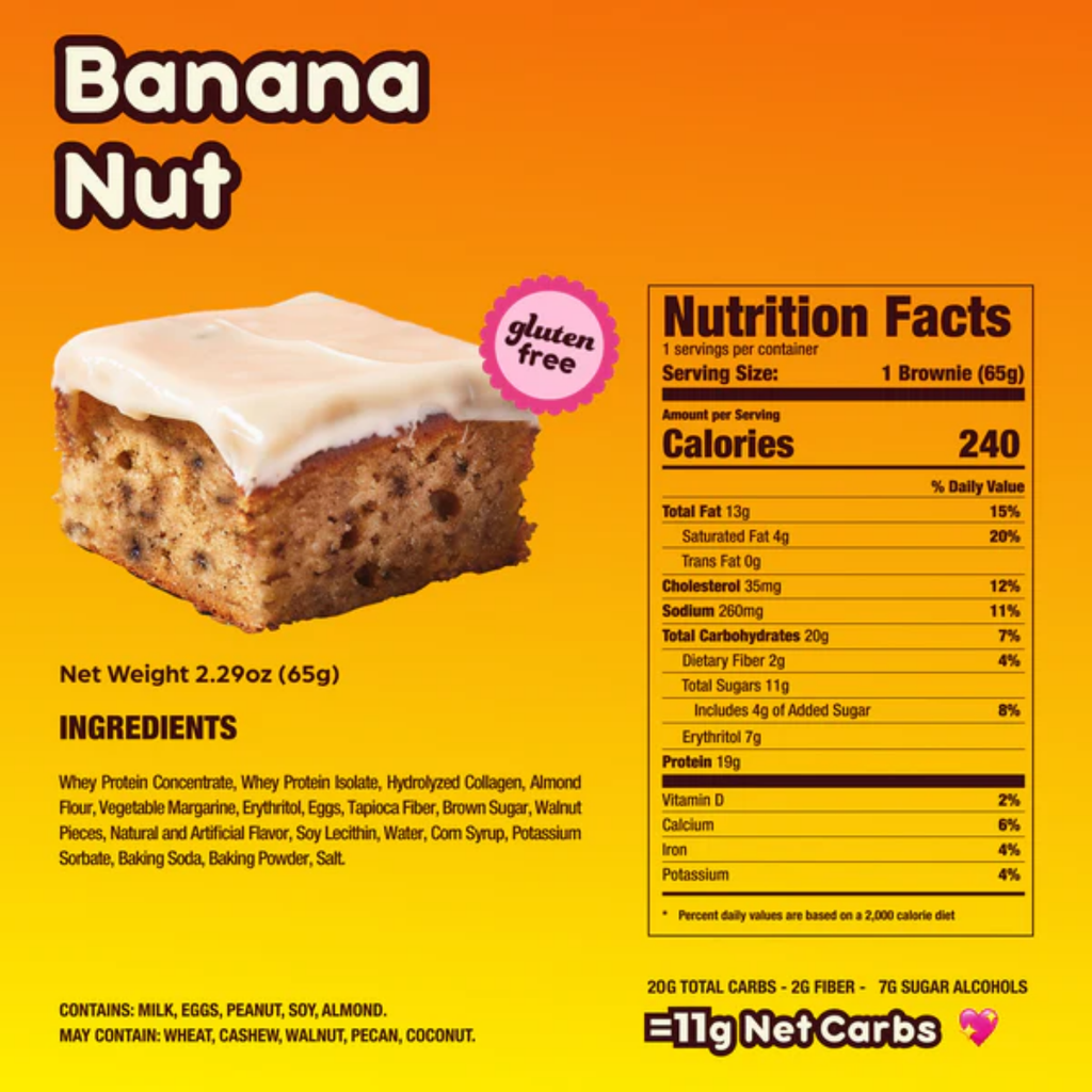 Prime Bites Brownie Banana Nut