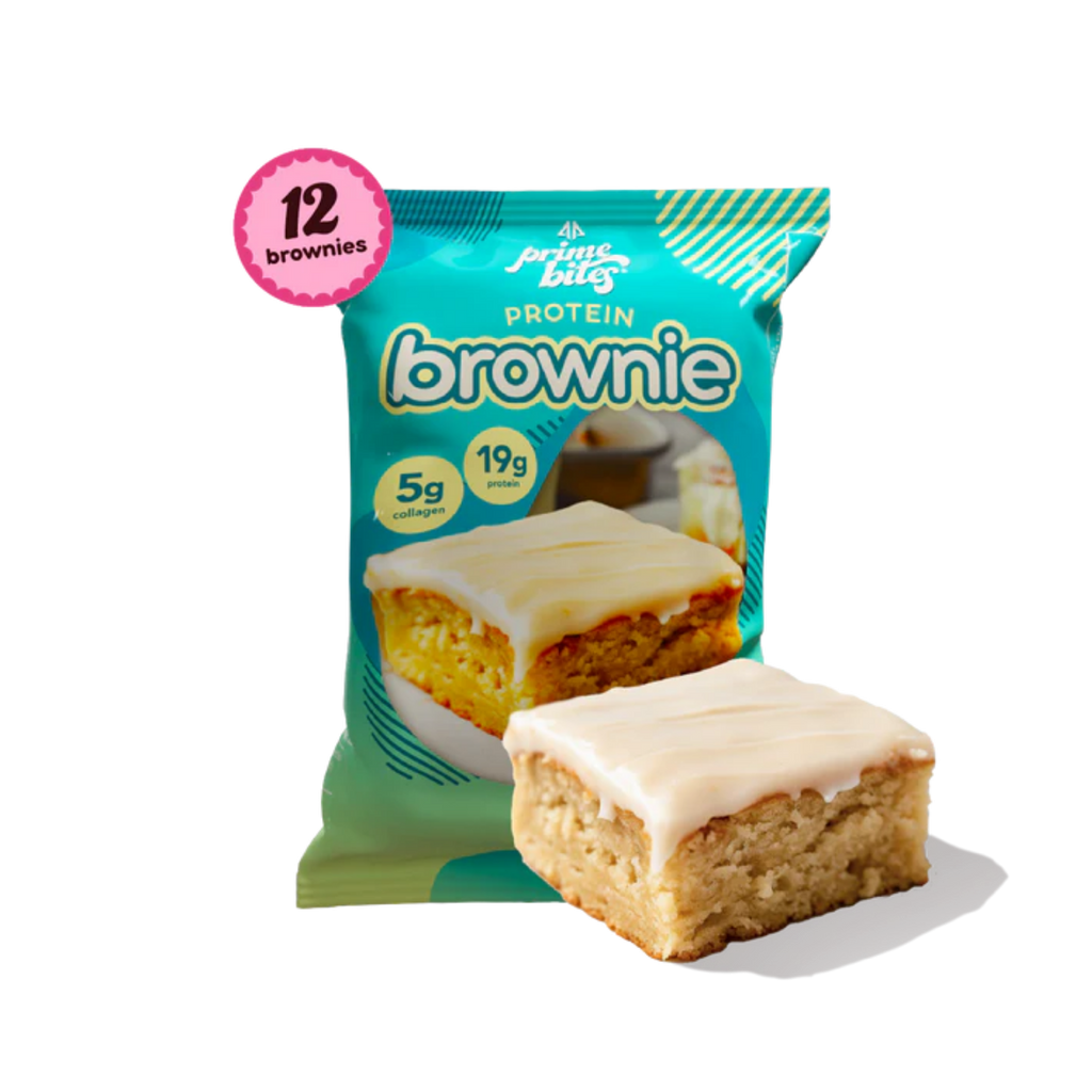 Prime Bites Brownie Glazed Cinnamon Roll