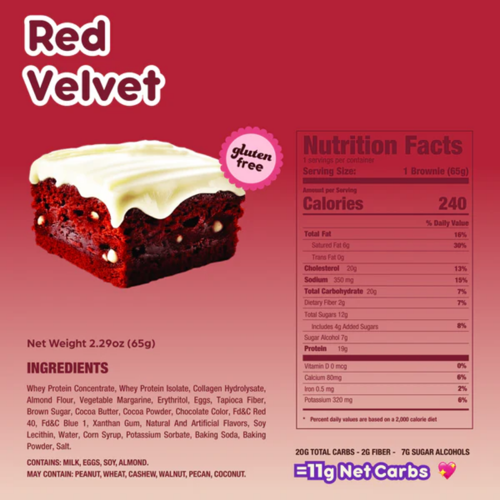 Prime Bites Brownie Red Velvet