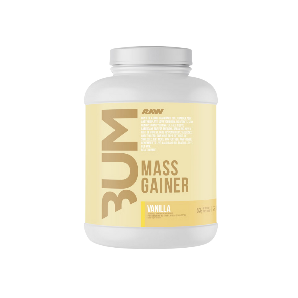 RAW X BUM Mass Gainer Vanilla, 10 Porciones