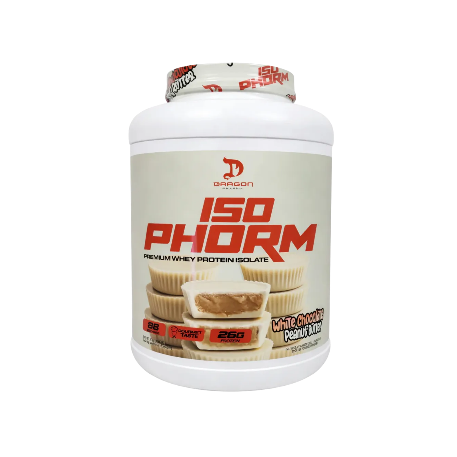 Proteína Dragon Pharma Isophorm White Chocolate Peanut Butter, 66 Porciones