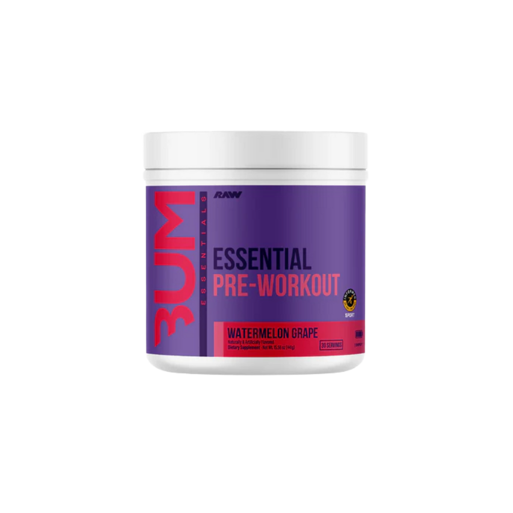 Pre-entreno BUM X RAW Essential Watermelon Grape, 30 Porciones