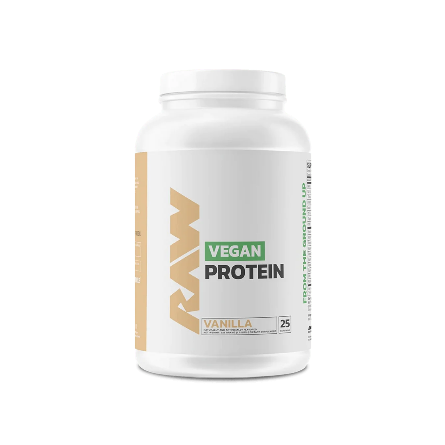 Proteína RAW Vegana Vanilla, 25 Porciones