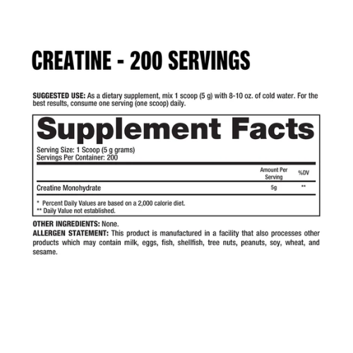 Dragon Pharma Creatine Monohidrate Essentials, 200 Porciones
