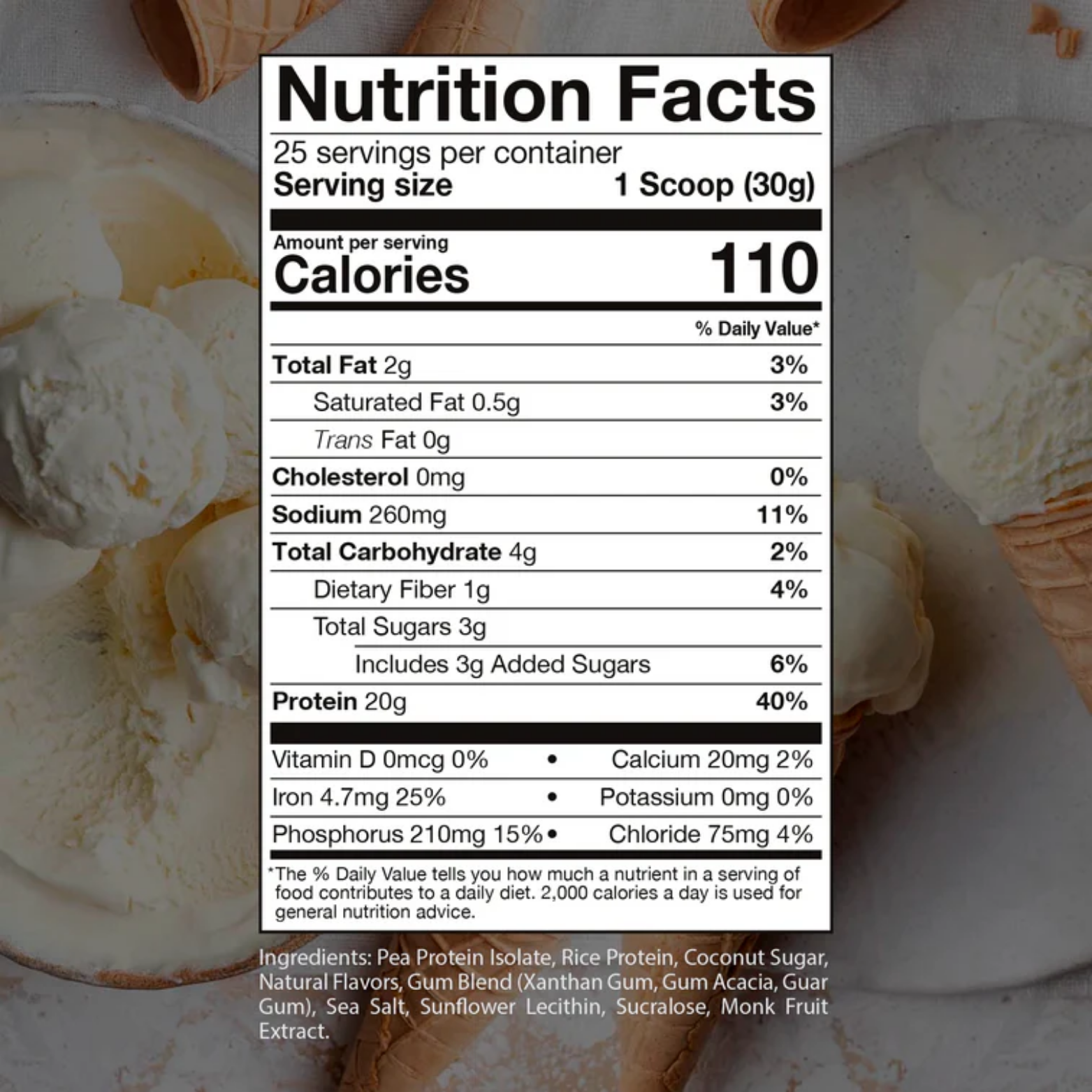 Proteína RAW Vegana Vanilla, 25 Porciones