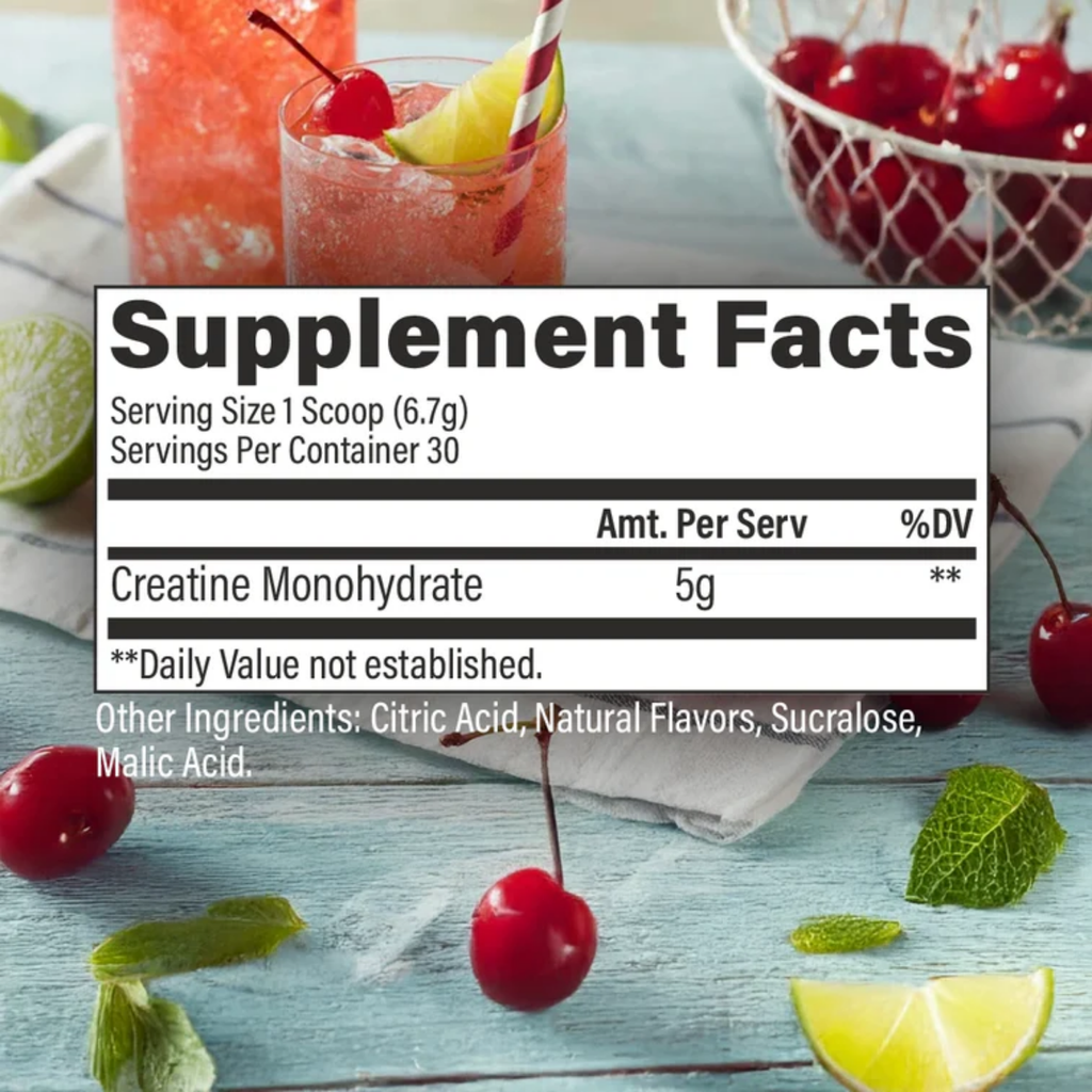 RAW Creatine Monohidrate Cherry Limeade, 30 Porciones