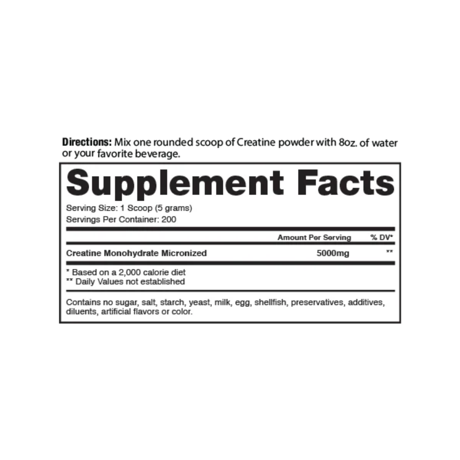 Dragon Pharma Creatine Monohidrate Essentials, 60 Porciones
