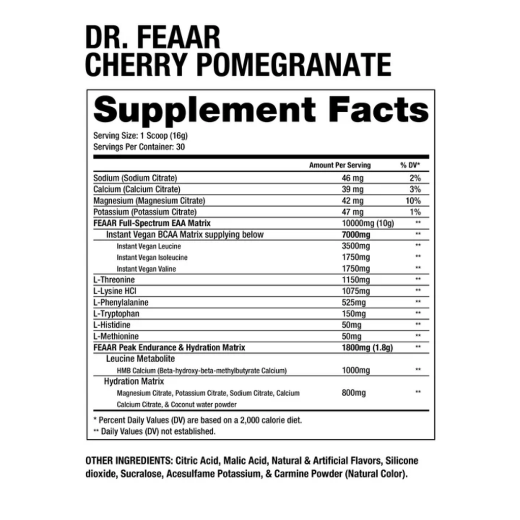 Dragon Pharma Dr. Feaar Cherry Pomegranate, 30 Porciones