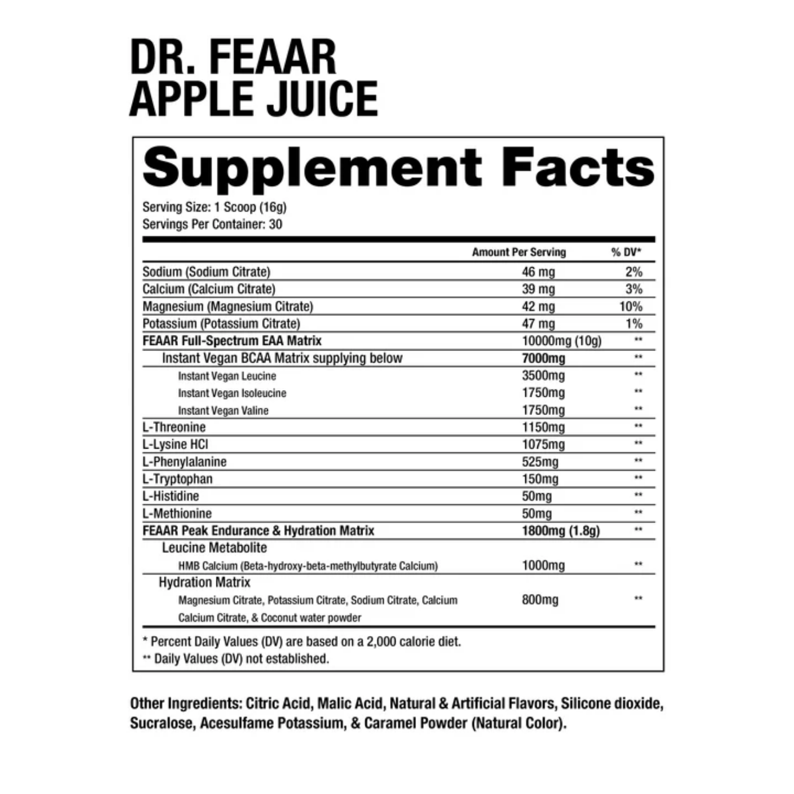 Dragon Pharma Dr. Feaar Apple Juice, 30 Porciones