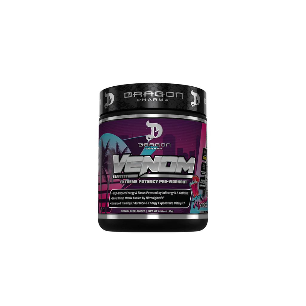 Pre-entreno Dragon Pharma Venom Miami Vibes, 40/20 Porciones