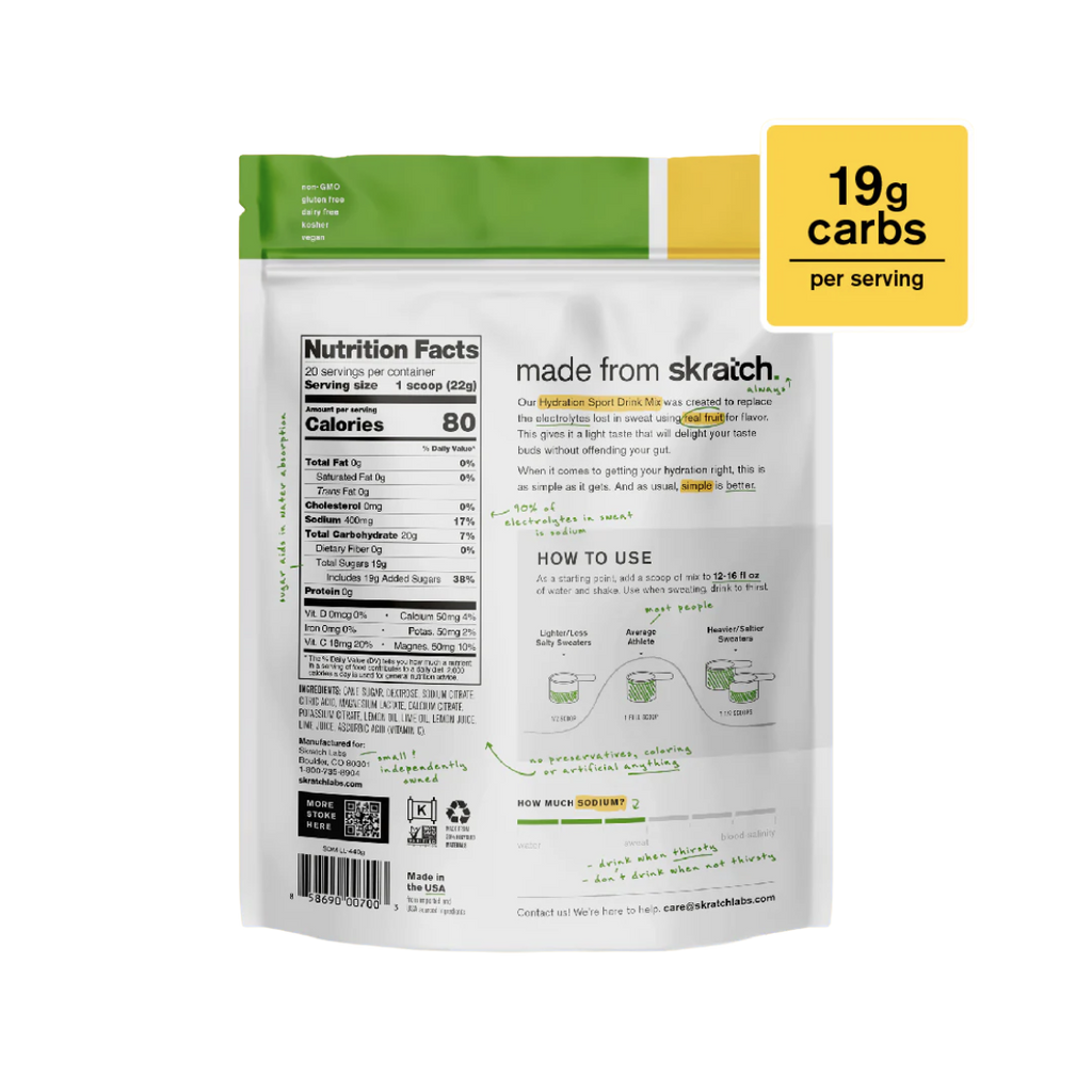Sport Hydration drink Lemon & Lime, 20 porciones
