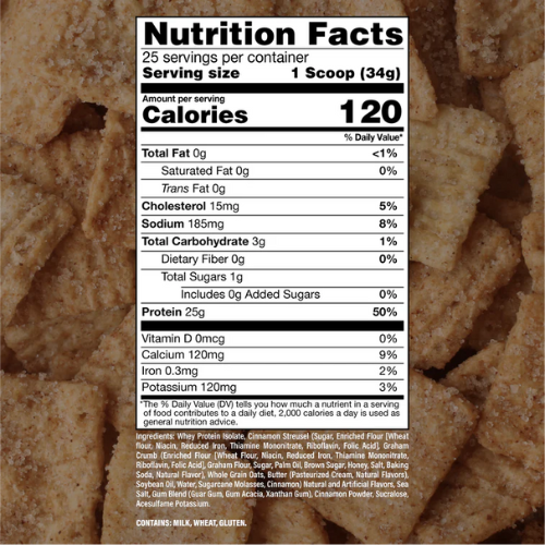 Proteína RAW x BUM Itholate Cinnamon Crunch Cereal, 73 porciones