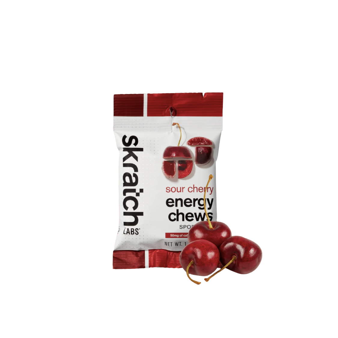 Energy Chews Sport Fuel Sour Cherry con cafeína