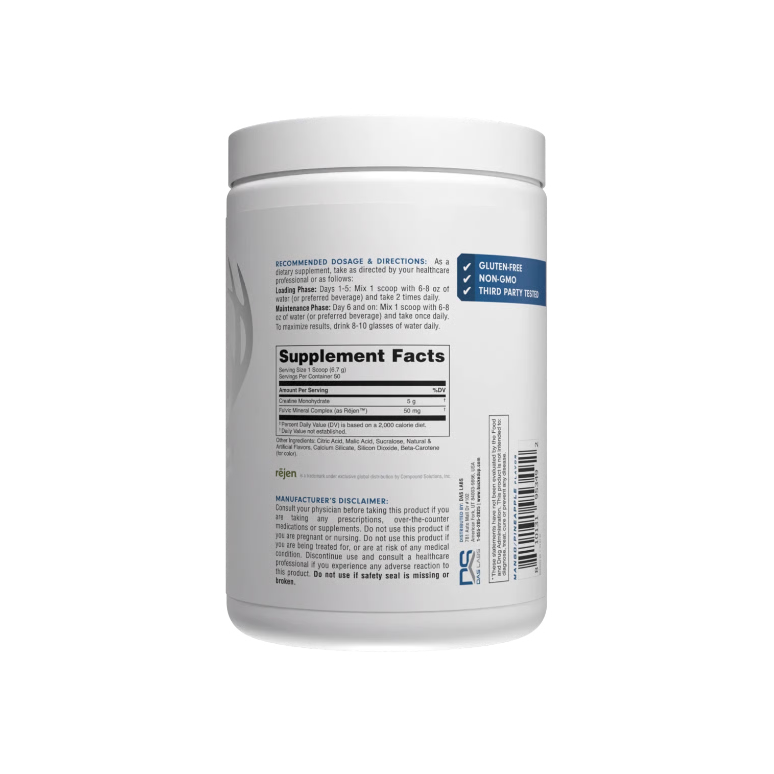 Bucked Up Creatina Monohidratda Micronizada Sabor Mango Pineapple, 50 Porciones