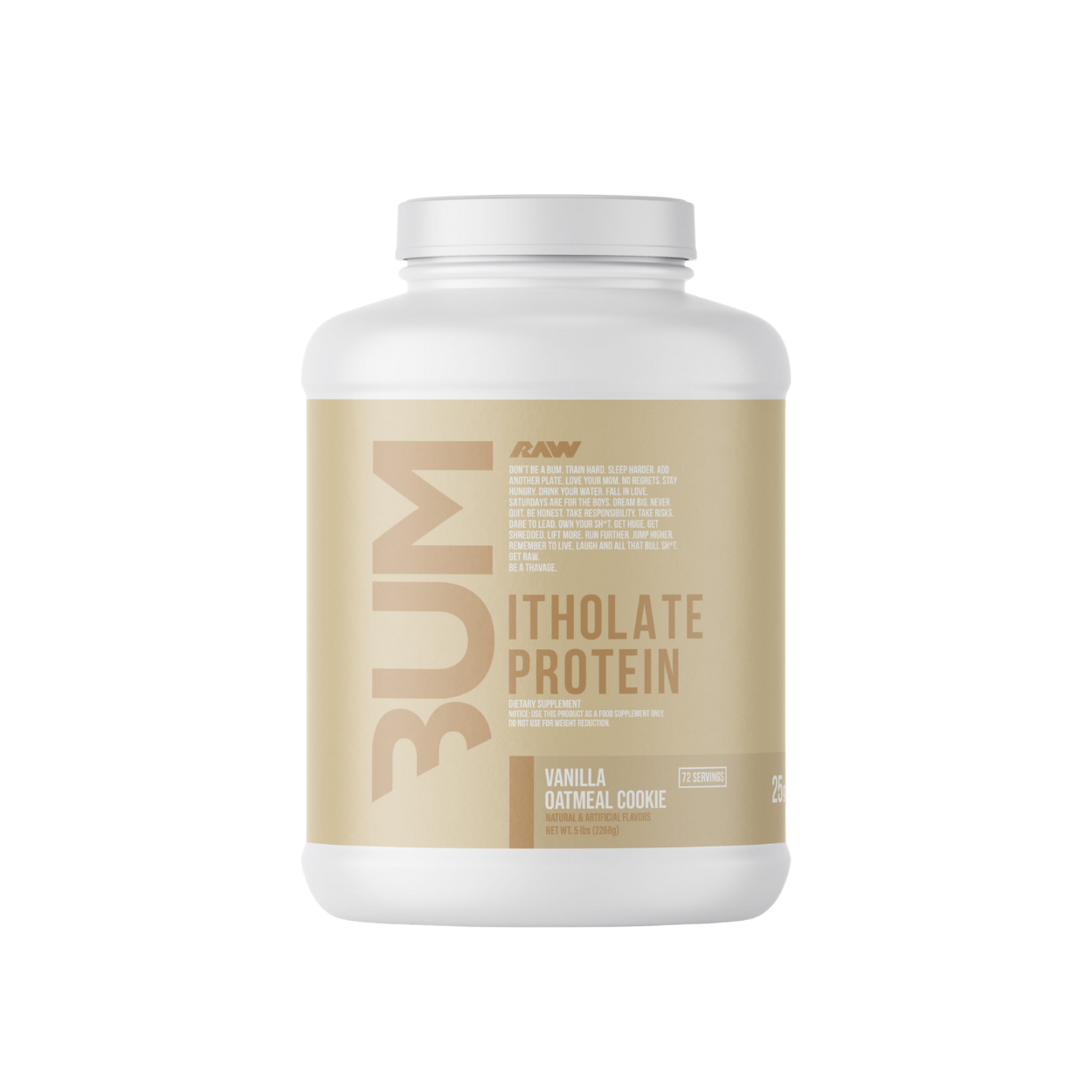 Proteína RAW x BUM Iholate Vainilla Oatmeal Cookie, 72 porciones