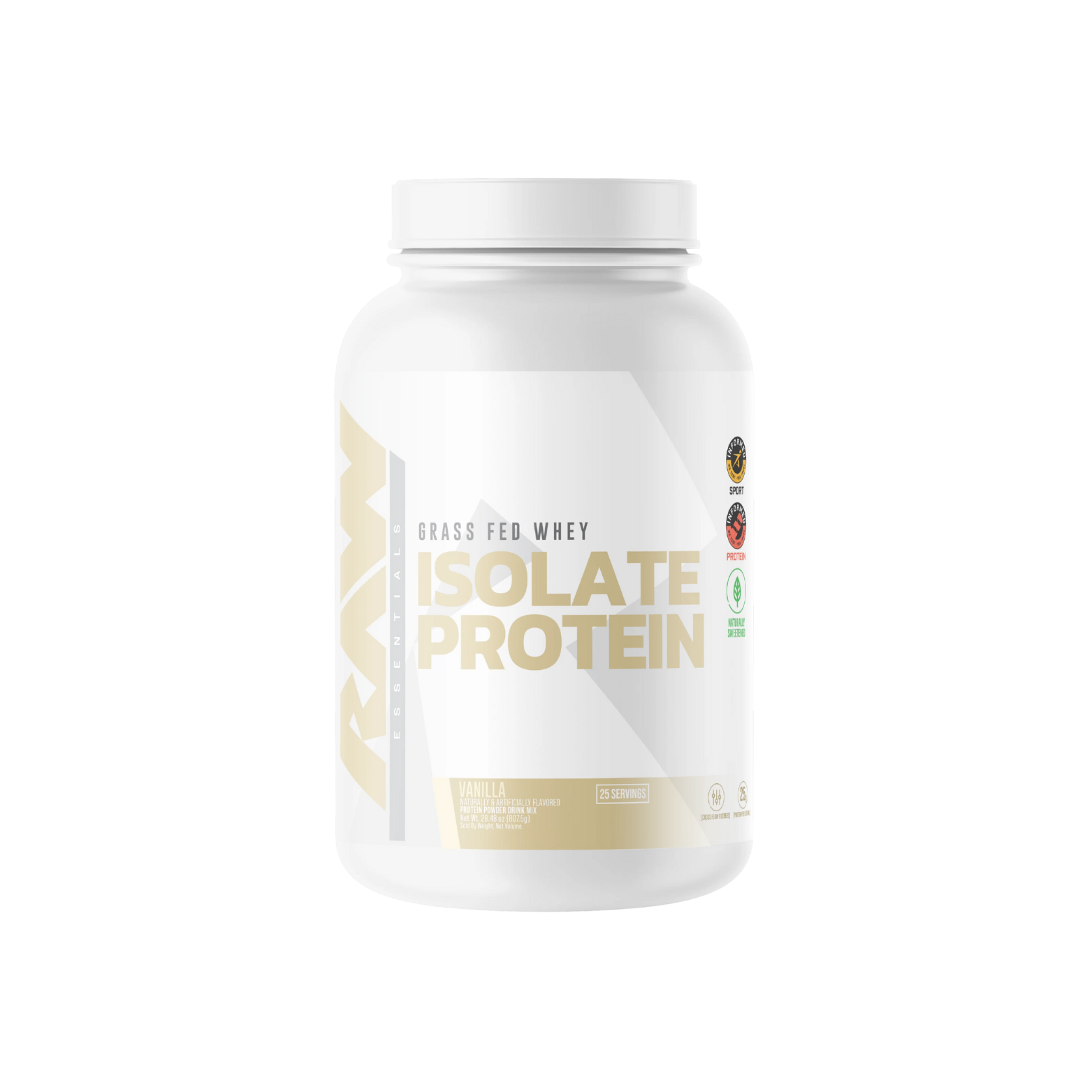 Proteína RAW Grass Fed Whey Isolate Vainilla, 25 Porciones