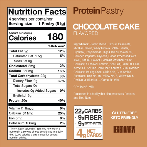 Legendary Foods Protein Chocolate Cake