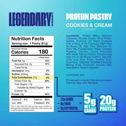 Legendary Foods Protein Cookies and Cream