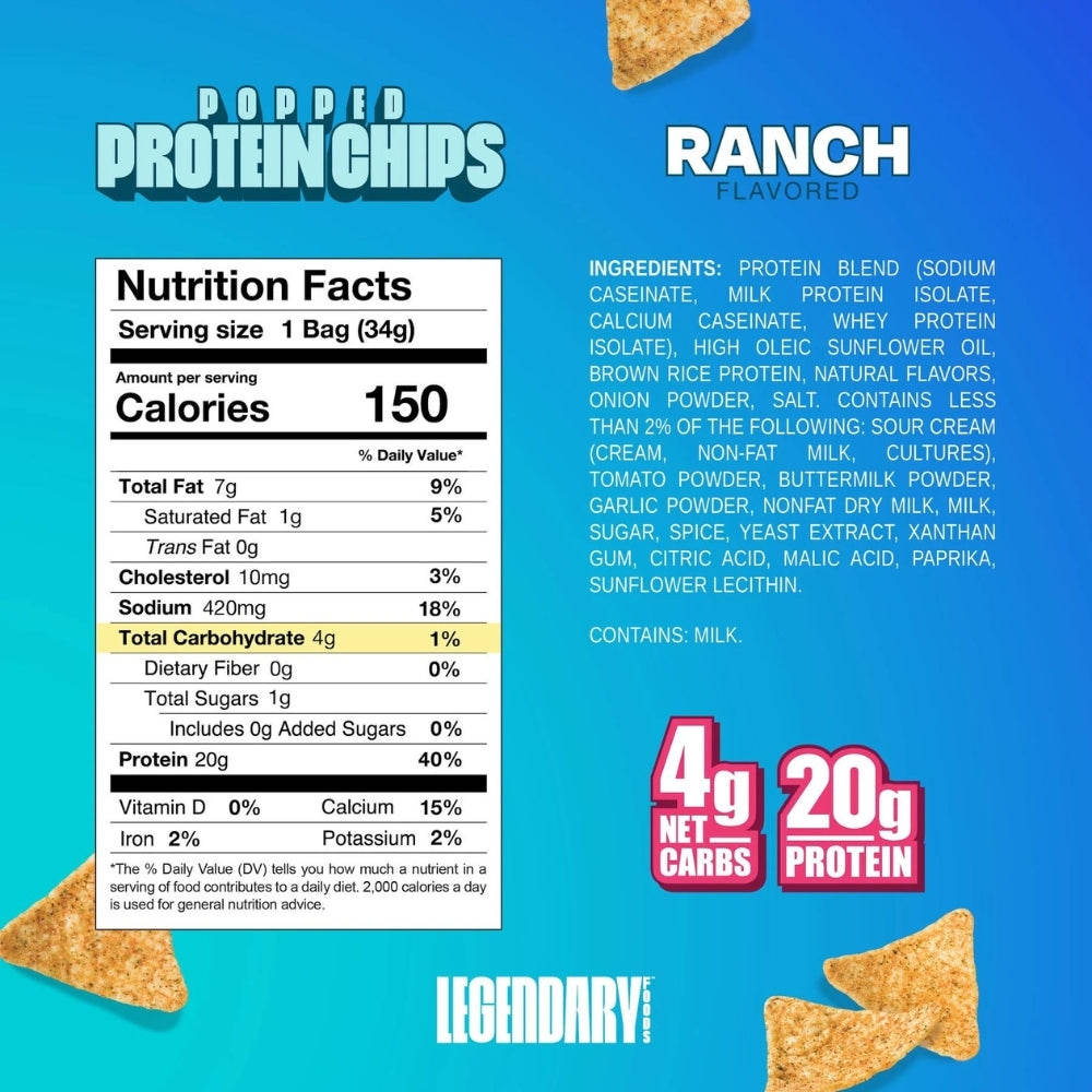 Legendary Foods Protein Chips Ranch