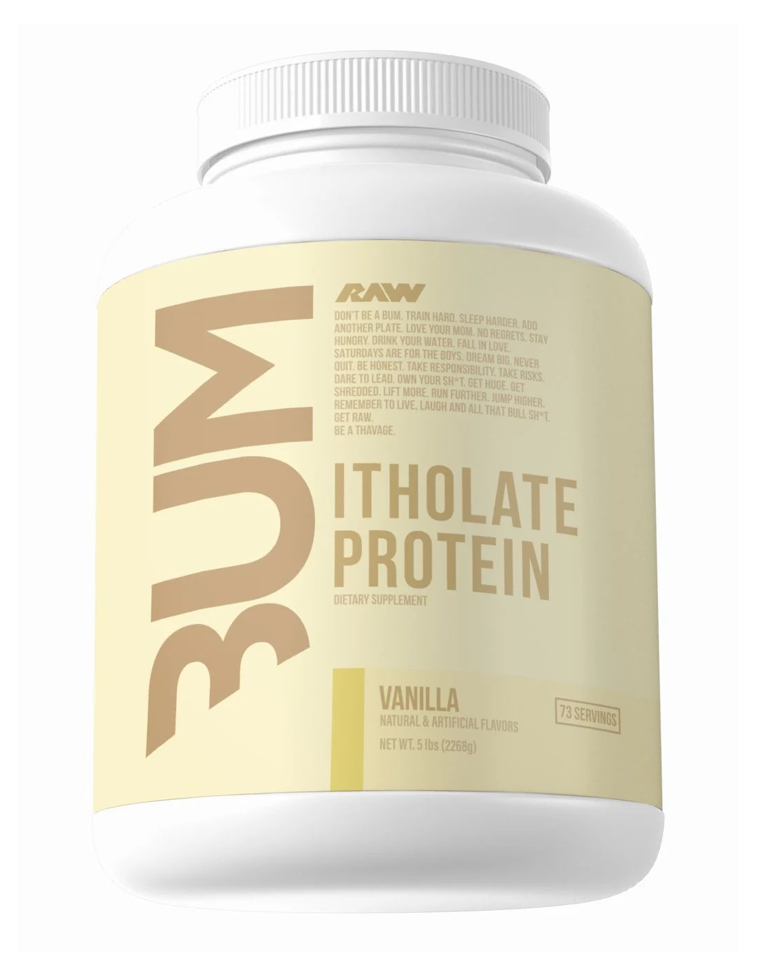 Proteína Raw CBUM Iso Vainilla Oatmeal Cookie, 72 porciones